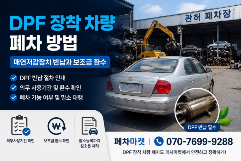 DPF 장착 차량 폐차 방법｜매연저감장치 반납과 보조금 환수